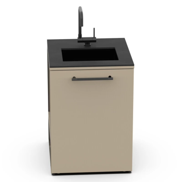 Modulo con lavello in acciaio, bianco perla CT 60 Brabura