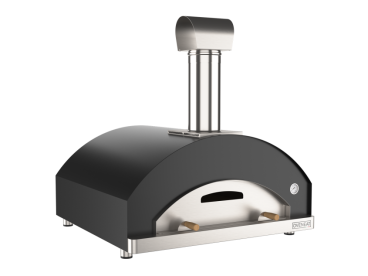 Wood fired oven 5 Pizzas with steel door, by OVENEAT Anthracite