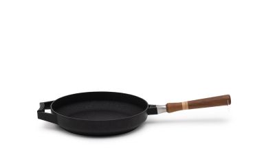 Padella  in alluminio pressofuso antiaderente, manico removibile in legno, linea K575, diam. 32cm