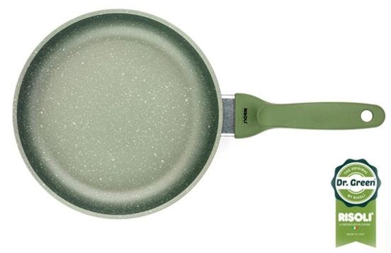 Padella Dr. Green in alluminio pressofuso con manico in bakelite, diam. 32cm