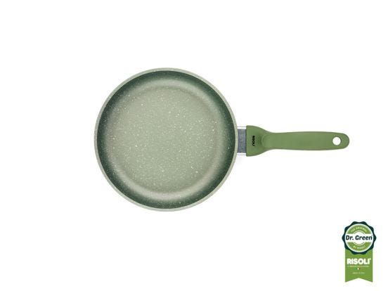 Padella Dr. Green ad induzione in alluminio pressofuso con manico in bakelite, diam. 28cm