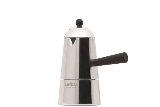 Caffettiera &#039;Carmencita Classic&#039; di Ilsa, in alluminio, con Manico e Pomolo nero in Nylon,  2 tazze