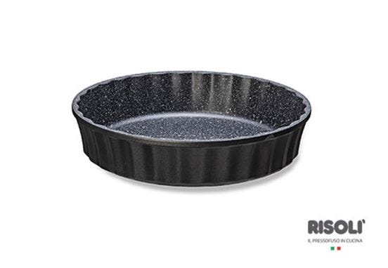 Tortiera Royal d&#039;alù Granito Hard Stone per crostata in alluminio pressofuso, due maniglie, diam. 24cm