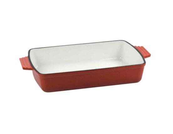 Enamelled cast iron baking tray from the Normandie line by Ilsa, dim.23x33cm