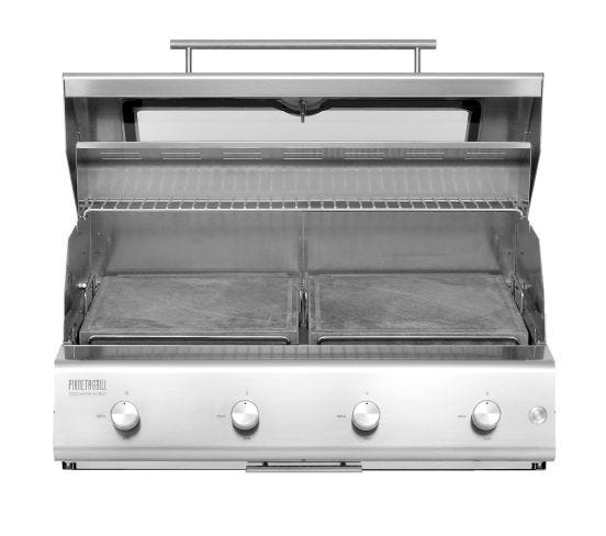 Gas barbecue Fry Top 750 4 burners Pianeta Grill, with soapstone