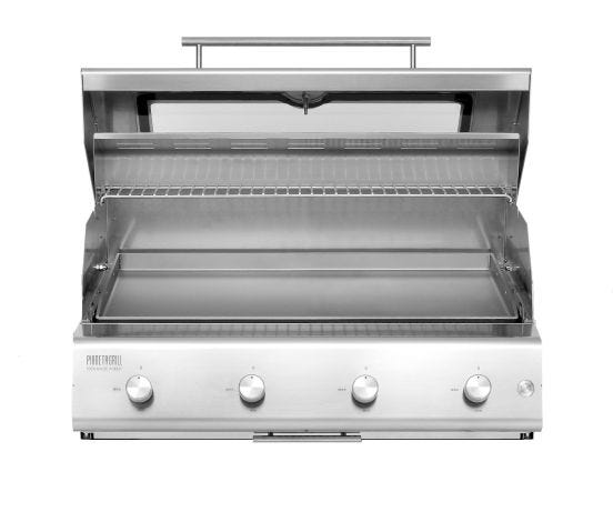 Gas barbecue Fry Top 750 4 burners Pianeta Grill, with teppanyaki plate