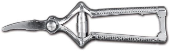 Curved chew, chrome 18 cm by Sanelli Ambrogio