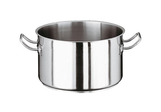 Casseruola Alta Serie 2000 in acciaio inox con due maniglie per induzione, diam.40cm
