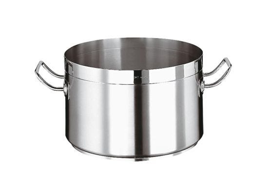 Casseruola Alta Serie 2100 in acciaio inox con due maniglie per induzione, diam.16cm