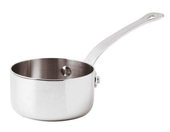 Casseruolino alto Serie 12200 3-Ply in trimetallo con un manico per induzione, diam.9cm, 2 pezzi