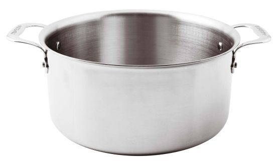 High saucepan Series 12200 5-Ply in Alu-stainless steel with two handles for induction, diam.28cm