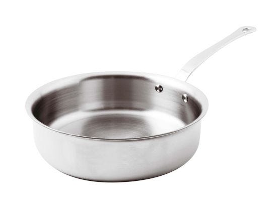 Casseruola bassa Serie 12200 5-Ply in Alu-inox con un manico per induzione, diam.24cm