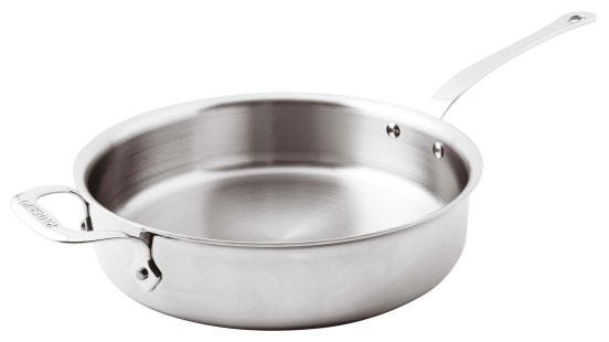 Casseruola bassa Serie 12200 5-Ply in Alu-inox con un manico per induzione, diam.28cm