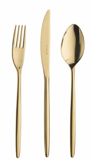 Servizio posate Olivia Gold 24 pezzi con scatola luxuty compact