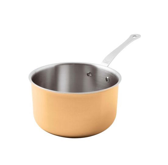 Casseruola alta Serie 15600 3-Ply in rame con un manico per induzione, diam.16cm