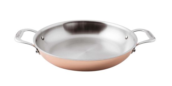 Tegame Serie 15600 3-Ply in rame con due maniglie per induzione, diam.24cm