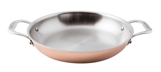 Tegame Serie 15600 3-Ply in rame con due maniglie per induzione, diam.28cm