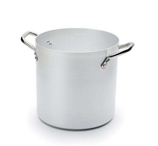 Aluminum saucepan with two stainless steel handles, thickness 3 mm, diam. 24cm