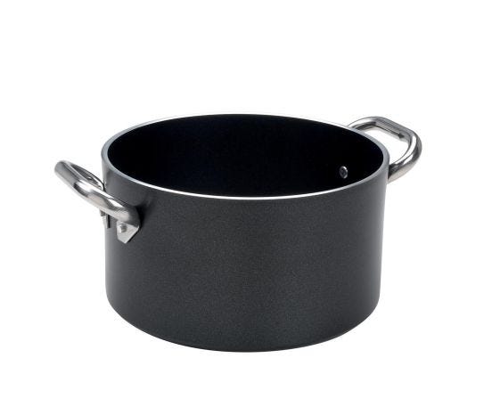Casseruola Alta AlBlack in alluminio antiaderente 5mm, due maniglie, diam. 32cm