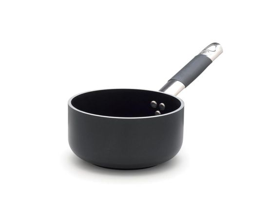 High non-stick aluminum saucepan 5mm, for induction with &quot;cool&quot; handle, diam. 16cm (2nd CHOICE)