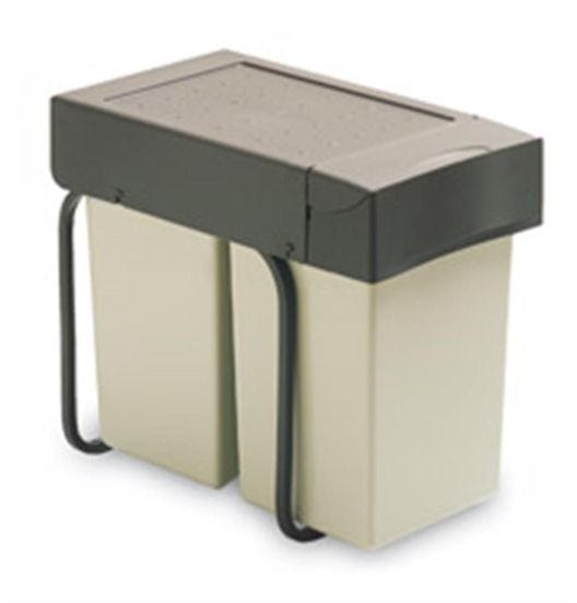 Waste bin 1 gray bucket ( LxPxH 25,5x45x39,8 ) (2nd CHOICE)