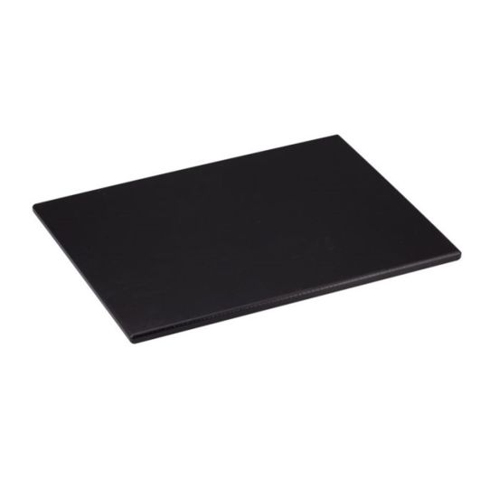 Tagliere nero da bar in HDPE con spigoli e bordi raccordati cm 32x25