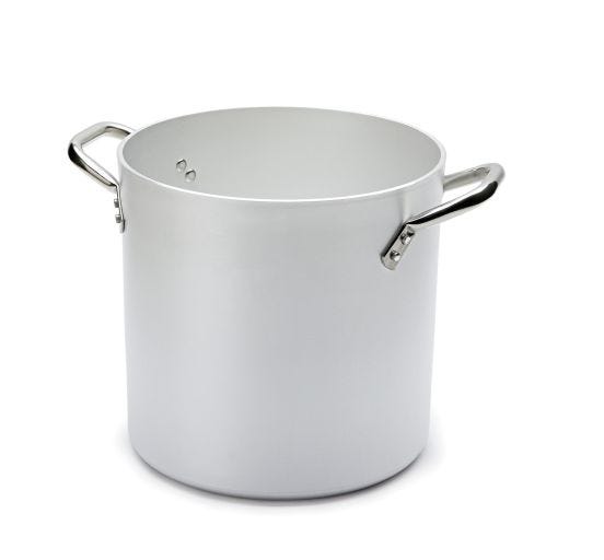 Pentola in alluminio con due maniglie in acciaio inox, spessore 5 mm , diam. 32cm