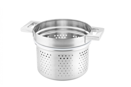 Colander insert in stainless steel for induction Stile line by Pininfarina, diam. 22cm