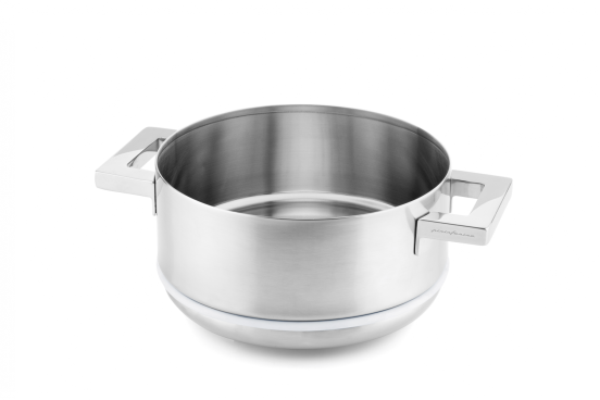 Stainless steel vegetable cooker for induction Stile line by Pininfarina, diam. 22cm