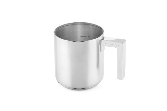 Stainless steel milk boiler for induction Stile line by Pininfarina, diam. 12cm