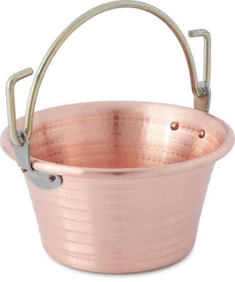Paiolo in rame con manico ad arco Traditional Line, diam. 22 cm