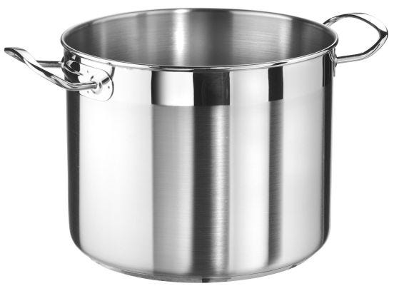 Stainless steel pot for induction with 2 handles Professional model, diam. 26cm