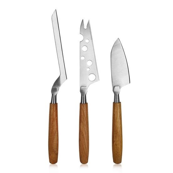 Set 3 Coltelli per formaggio Oslo in acciaio inox 