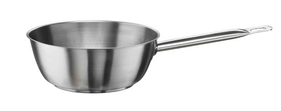 Casseruola conica in acciaio inox per induzione con un manico, diam. 24cm