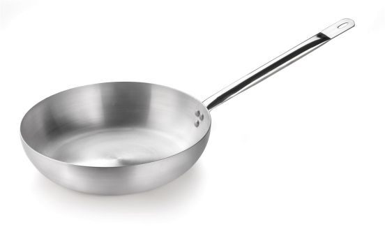 Padella svasata alta in alluminio con manico in acciaio inox , diam. 32cm
