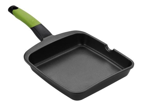 Bistecchiera in alluminio antiaderente per induzione, diam.28cm