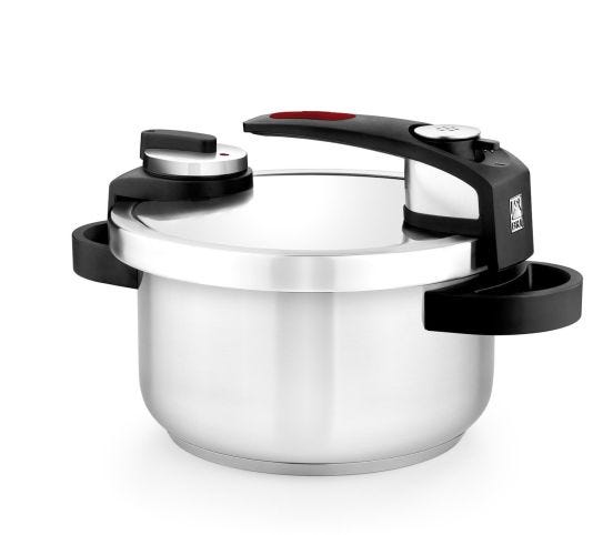 Pentola a pressione in acciaio inox per induzione 18/10, linea Tekna, diam. 22cm, litri 6