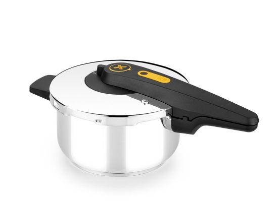 Pentola a pressione in acciaio inox per induzione 18/10, linea Excellent, diam. 22cm, litri 4