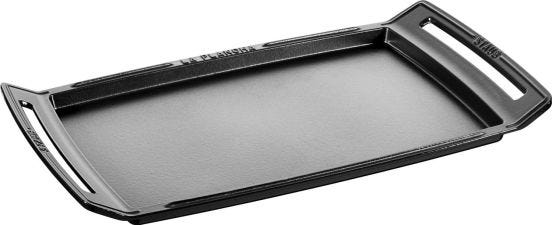 Plancha teppanyaki in ghisa Staub, nero, 48x25cm