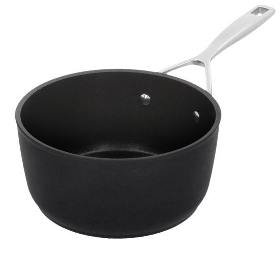 Casseruola con manico in alluminio antiaderente per induzione, linea Alu Pro 5, diam. 18cm (FINE SERIE)
