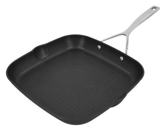 Bistecchiera in alluminio antiaderente per induzione, linea Alu Pro 5, diam. 28cm (FINE SERIE)