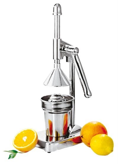 Chrome Manual Citrus Squeezer