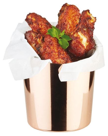Porta Snack Cm Ø 9,5 H 11,5 Lt 0,45 Inox Rame