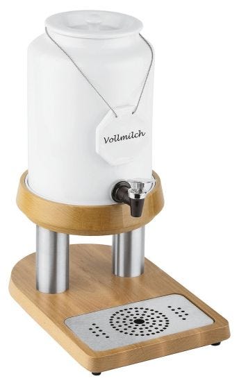 Distributore Latte 4 L Buffet Porcellana Base Legno