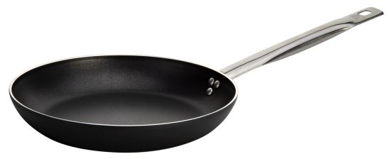 Padella svasata bassa in alluminio antiaderente per induzione, spessore 4 mm, diam. 32cm