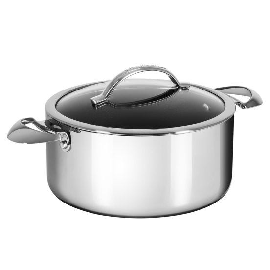 High saucepan with glass lid HaptIQ line for induction, diam.cm 24