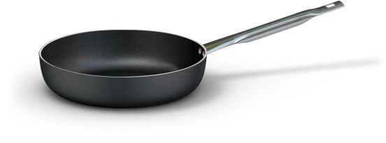 Padella dritta &#039;a friggere&#039; in alluminio antiaderente per induzione, spessore 4 mm, diam. 28cm