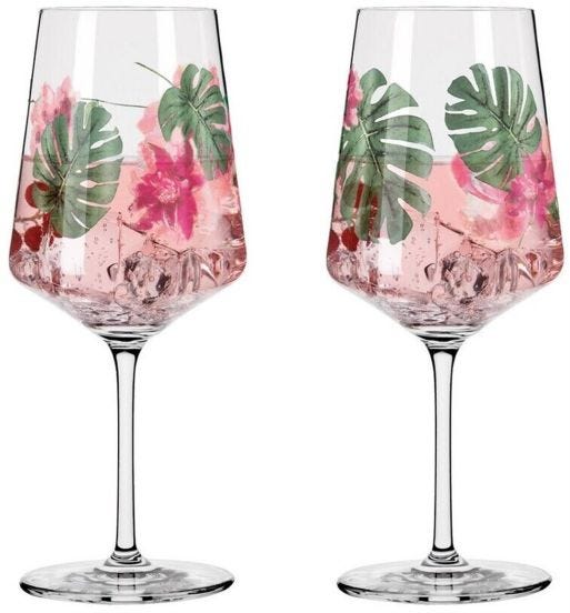 Calice aperitivo &#039;Sommersonett Sprizz&#039;, cl 54,  confezione assortita da 2 pezzi 