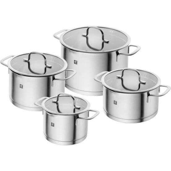 Set di 4 pentole Zwilling per induzione in acciaio inox - Linea TrueFlow