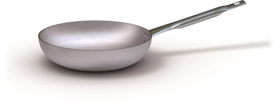 High flared pan in pure aluminum, diam.26cm